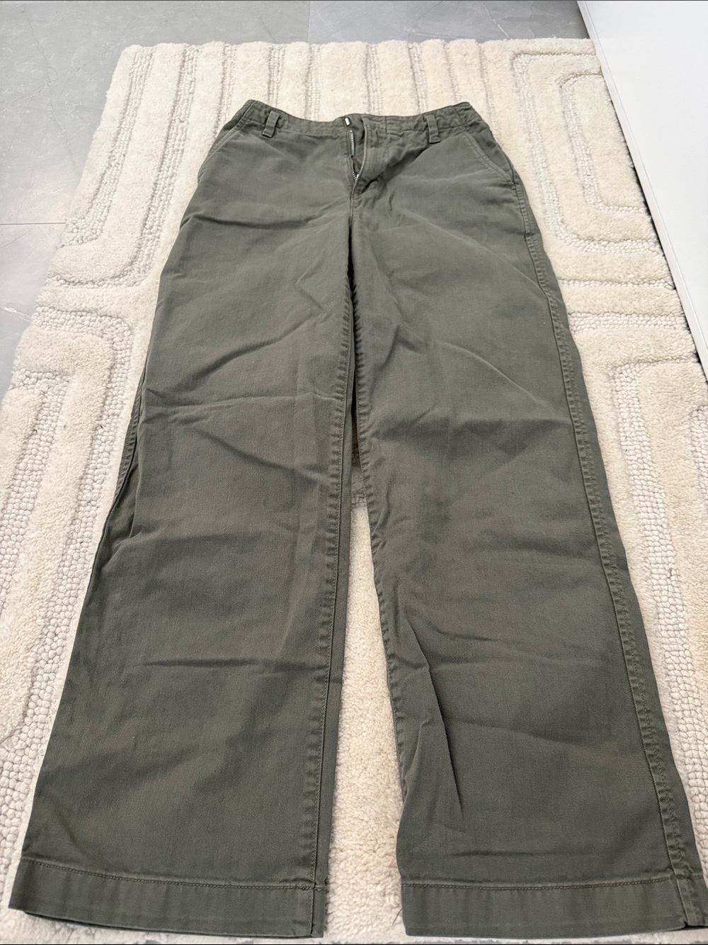 GAP Wide-Leg Jeans in Olive Green